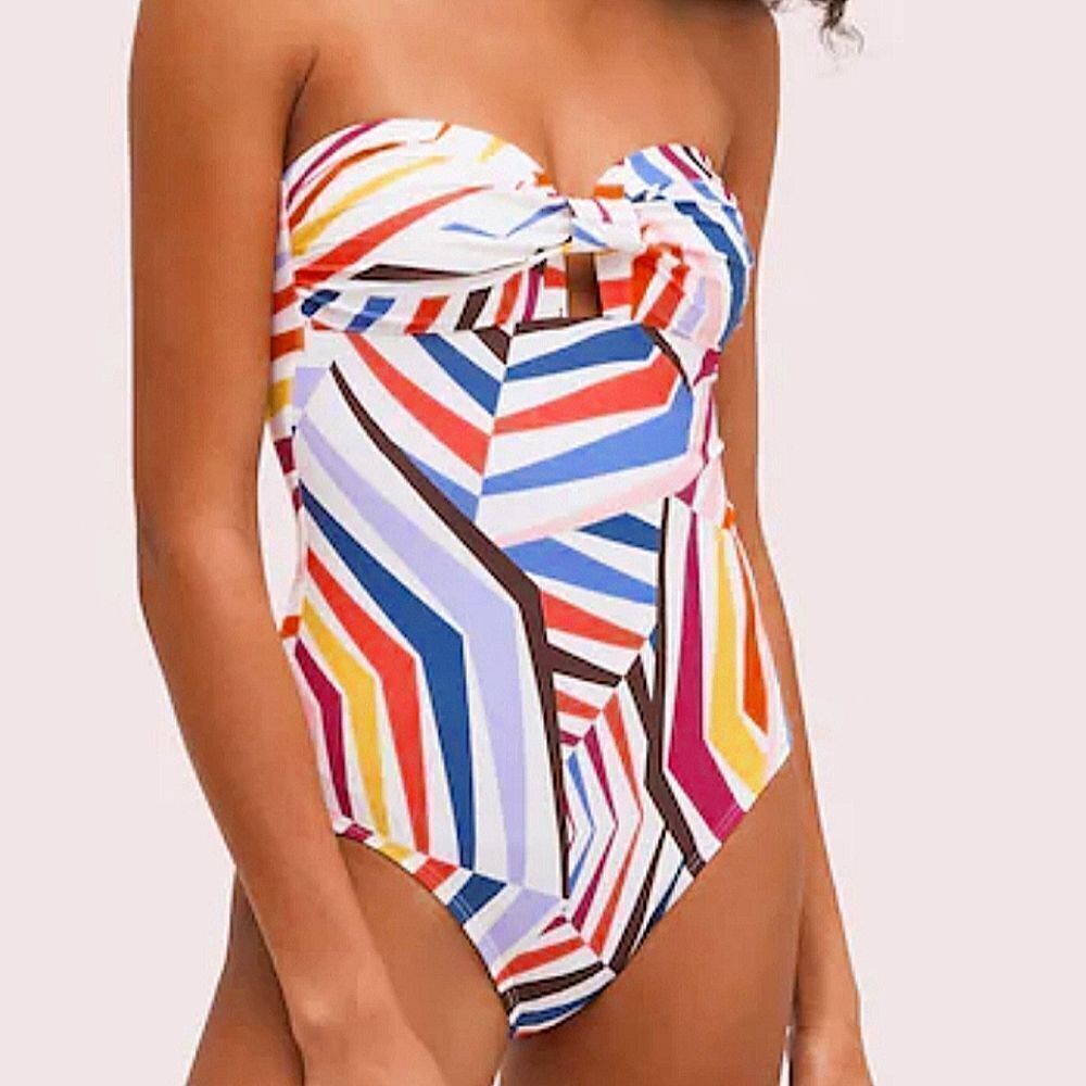 New Kate Spade Size XS Cruise Geobrella molded women's One Piece Swimsuit